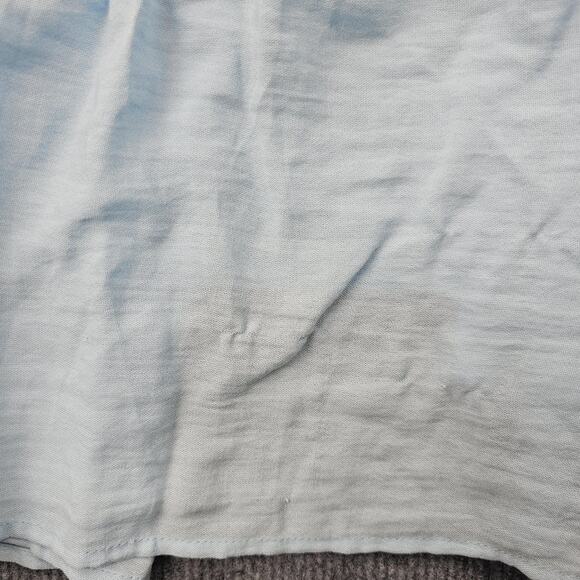 Mable Dress Womens Large Babydoll Cottage Blue Ruffle Tiered Maxi Relaxed Flowy - Picture 6 of 9